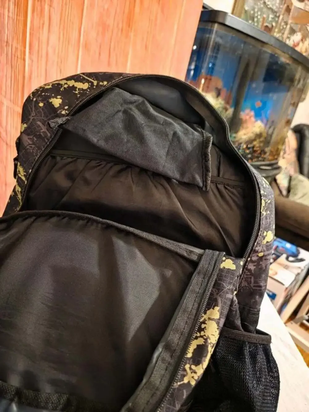 Eastsport Camo Backpack Laptop School Travel Book Bag Black Olive